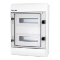 Rozdzielnica hermet. moduł. p/t RHp-24 1x24 465x345x135mm IP65 drzwi transp, biała (1szt) | 36.240 Elektro-Plast Opatówek