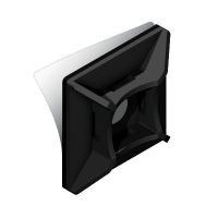 Podstawka montażowa do opasek - samoprzylepna PMS-25-25-UV-100 czarna (100szt) | 25.252 Elektro-Plast Opatówek