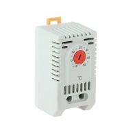 Termostat na grzanie TBG2, zamykający(NC) -10/+50°C,bimetalowy,TH35, 120-250V AC/DC,60x33x43mm szary | 86.02 Elektro-Plast Opatówek