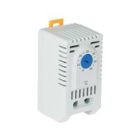 Termostat na chłodzenie TBZ6,otwierający(NO)0/+60 °C,bimetalowy,TH35,120-250VAC/DC,60x33x43mm szary | 86.06 Elektro-Plast Opatówek