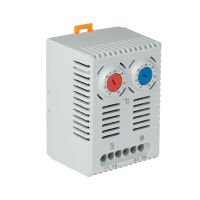 Termostat na grzanie i chłodzenie TBGZ41 (podwójny) NC NO, bimetalowy, TH35, 67x50x46mm szary | 86.41 Elektro-Plast Opatówek