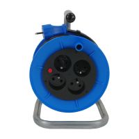 Przedłużacz bębnowy P-M-25, Ø230, 25mb, 4x230V niebieski (1szt) | 32.04 Elektro-Plast Opatówek