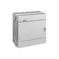 Rozdzielnica hermet. moduł. n/t RH-8/UV 1x8 260x260x138mm IP65 1500VDC drzwi szare, szara | 36.908 Elektro-Plast Opatówek
