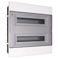 Rozdzielnica moduł. p/t SRp-36/2 2x18 445x420x117mm IP40 (N+PE) drzwi transp, biała (1/70szt) | 2.88 Elektro-Plast Opatówek