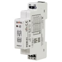 Przekaźnik elektromagnetyczny 230V AC/16A TYP: PEM-01/230 | EXT10000094 Zamel