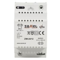 Zasilacz impulsowy 24V DC 1,0A TYP: ZIM-24/12 | EXT10000164 Zamel