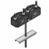 Uchwyt podwójny U2 Fi-25-46mm bez odsadzenia na słup ŻN U1021 | U1021 ALPAR
