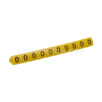 Oznacznik przewodów OZ-1/O, litera O, żółty (opak 100szt) | E04ZP-01020203700 Ergom