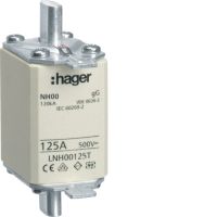 Wkładka bezpiecznikowa NH00 gG, 125A, 500VAC (zwłoczna) $ | LNH00125T Hager
