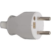 Wtyczka rozbieralna prosta 2P+Z, 16A, 250V~, biały, Power Line | 400460 Kos