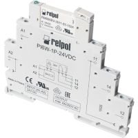 Przekaźnik interfejsowy PIR6W-1P-24VDC (SZARE) 24VDC, LED zielony | 856063 Relpol