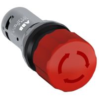Przycisk bezpieczeństwa 2NC CE3T-10R-02, czerwony | 1SFA619500R1051 ABB