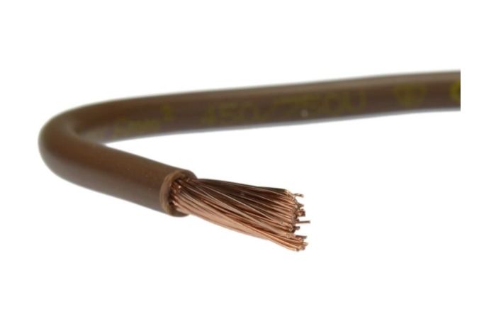 Przewód instalacyjny H05V-K (LGY) 0,5 300/500V brązowy /100m/ KRĄŻEK | 5907702813387 EK Elektrokabel