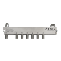 Rozgałęźnik F 6D 5...2400MHz 12/11dB | 519506 Televes