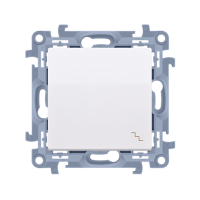Łącznik schodowy 10AX, 250V, szybkozłącza, biały Simon 10 | CW6C.01/11 Kontakt Simon