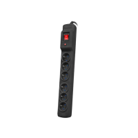 Listwa zasilająca ARMAC multi M6 5m 6X 230V PL czarna | M6/50/CZ Armac