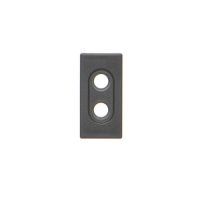 Płytka K45/2 złącz 2x RCA (CINCH) 22,5x45mm, czarny, Simon Connect | K101/14 Kontakt Simon