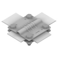 Złącze krzyżowe 4-śrubowe M8 B=50mm (stal ocynkowana ogniowo) AN-03A/OG/-1 | A191140 An-kom