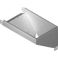 Kolanko redukcyjne prawe KRBPJ150H50, gr.blachy 1,0mm | 154803 Baks