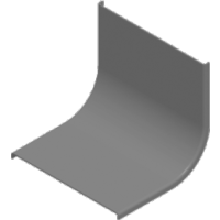 Pokrywa łuku wewnętrznego 90st. PLZWP100, gr.blachy 1,5mm (STD) | 302110 Baks