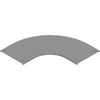 Pokrywa kolanka 90st. z zamkiem PZKKZP300, gr.blachy 1,5mm | 304630 Baks