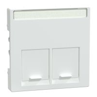Płytka centralna podwójna do złącza RJ45, Merten | MTN469925 Schneider Electric