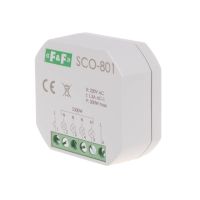 Ściemniacz oświetlenia SCO-801 bez pamięci montaż podtynkowy zasilanie 230V AC 300W | SCO-801 F&F