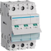 Modułowy rozłącznik izolacyjny 3P 80A 400VAC | SBN380 Hager