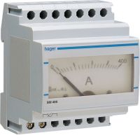 Amperomierz analogowy przekładnikowy 0-400A | SM400 Hager