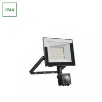 Naświetlacz NOCTIS LUX 4 30W 4300lm 6000K CW 230V IP44 141x185x53mm czujnik ruchu PIR, czarny | SLI029072CW_CZUJNIK_PW Wojnarowscy