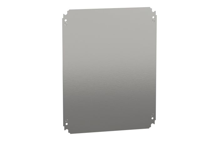 Płyta pełna montażowa 500x400mm (WxS), wykonana z arkusza stali galwalniczej, S3D, Thalassa | NSYMM54 Schneider Electric